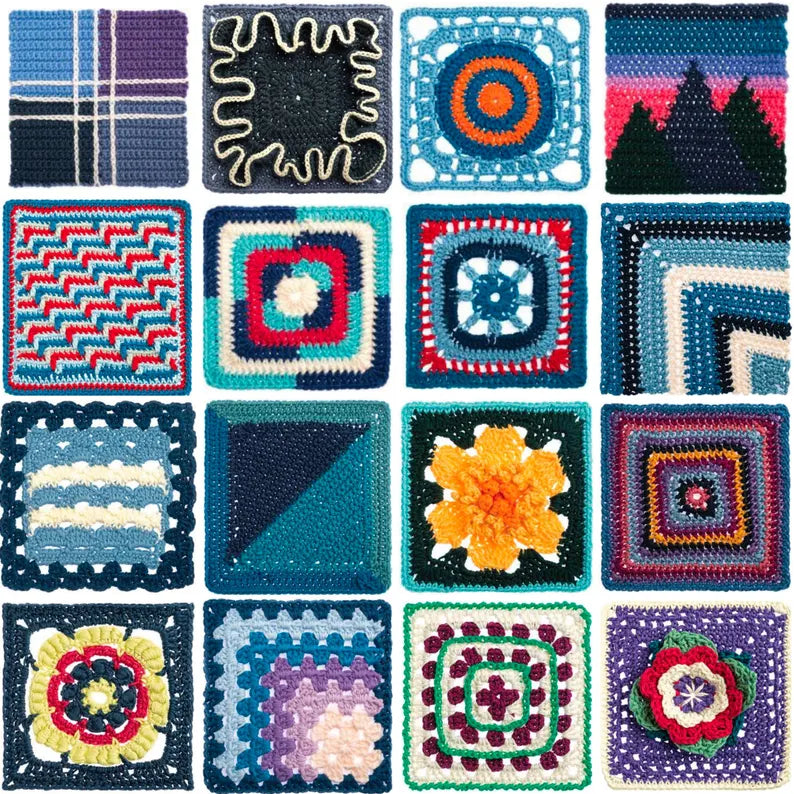 365 Granny Square Crochet Patterns Bundle – Ultimate Motif & Afghan PDF Collection