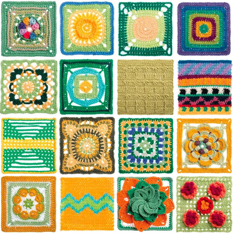 365 Granny Square Crochet Patterns Bundle – Ultimate Motif & Afghan PDF Collection