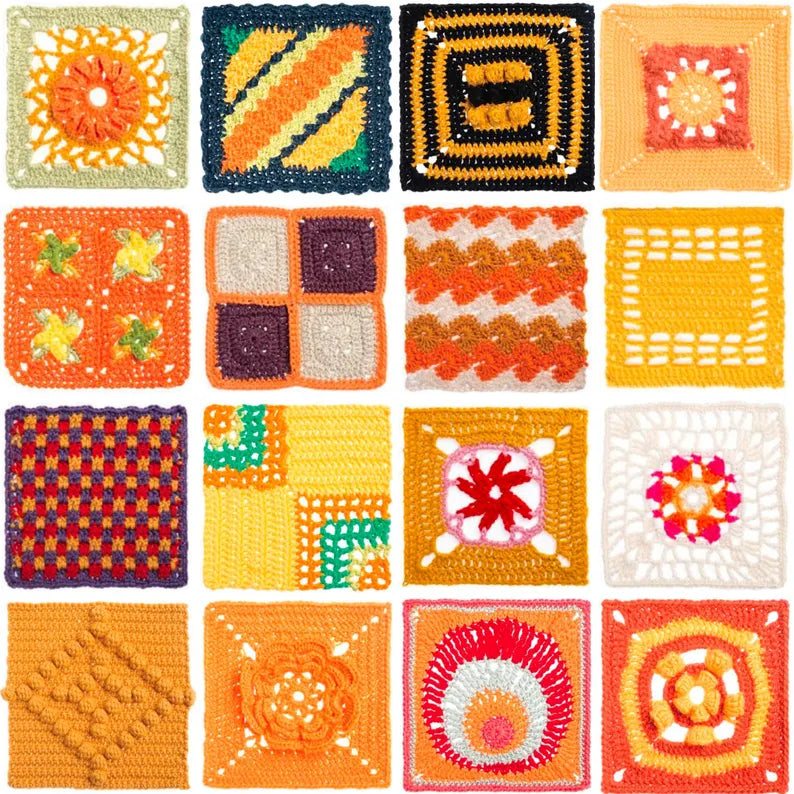 365 Granny Square Crochet Patterns Bundle – Ultimate Motif & Afghan PDF Collection