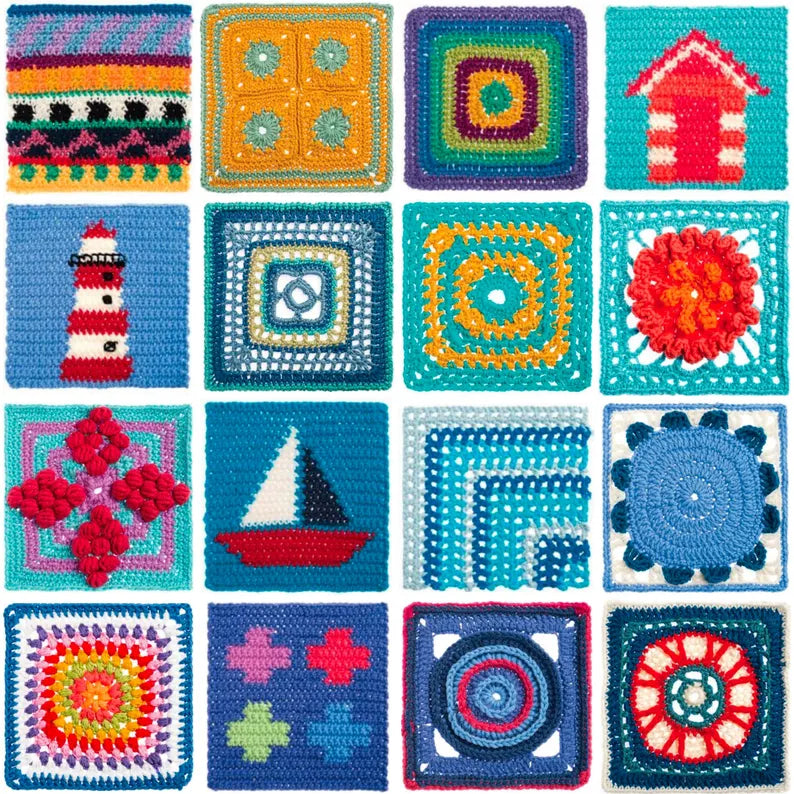 365 Granny Square Crochet Patterns Bundle – Ultimate Motif & Afghan PDF Collection
