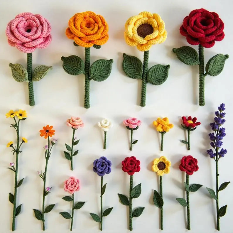 150+ Flower Crochet Pattern Bundle – Floral Bouquet & Botanical PDF Collection