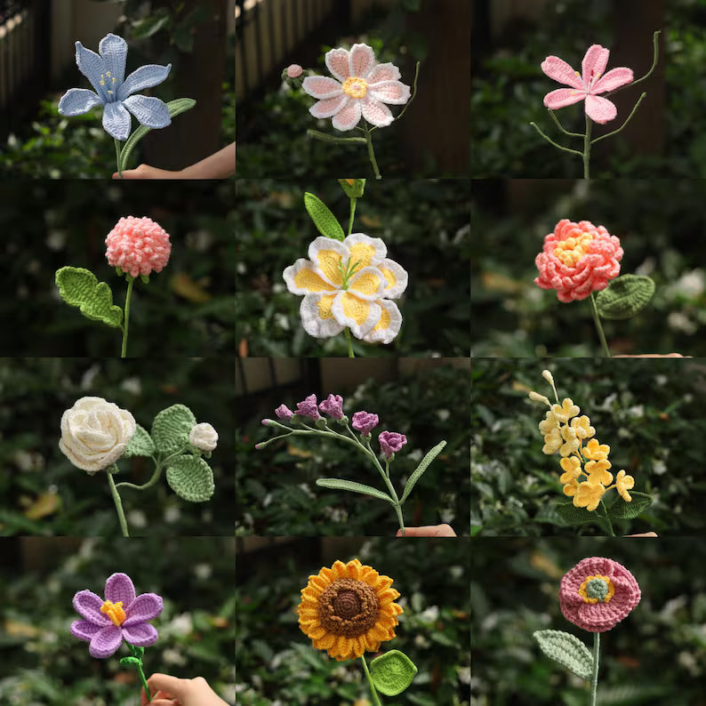 25+ Tulip Crochet Pattern Bundle – Flower Bouquet & Amigurumi PDF Collection