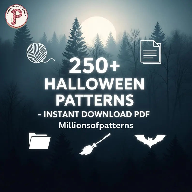 250+ Halloween Crochet Pattern Bundle – Spooky Amigurumi & Decor PDF Collection