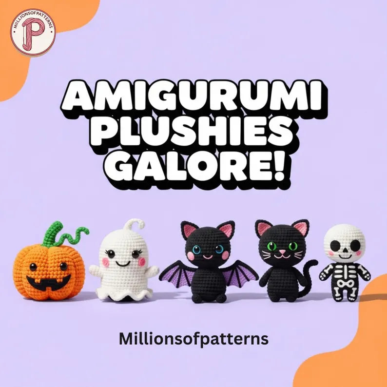 250+ Halloween Crochet Pattern Bundle – Spooky Amigurumi & Decor PDF Collection