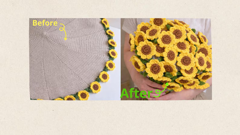 Crochet Flower Bouquet Blanket Pattern