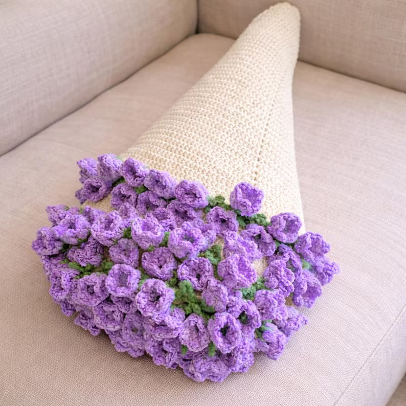 Crochet Flower Bouquet Blanket Pattern