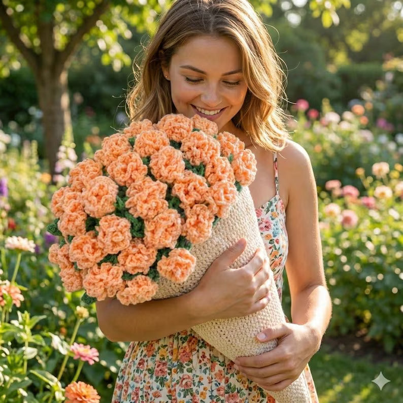 Crochet Flower Bouquet Blanket Pattern
