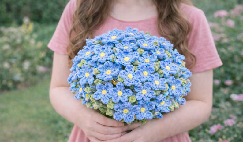 Crochet Flower Bouquet Blanket Pattern
