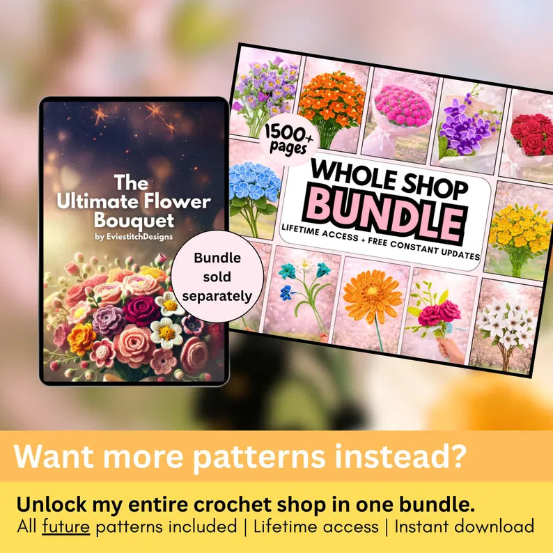 150+ Wedding Flower Crochet Pattern Bundle