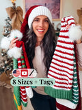 Wheat Stitch Santa & Elf Hat Crochet Pattern – Christmas Stocking Cap