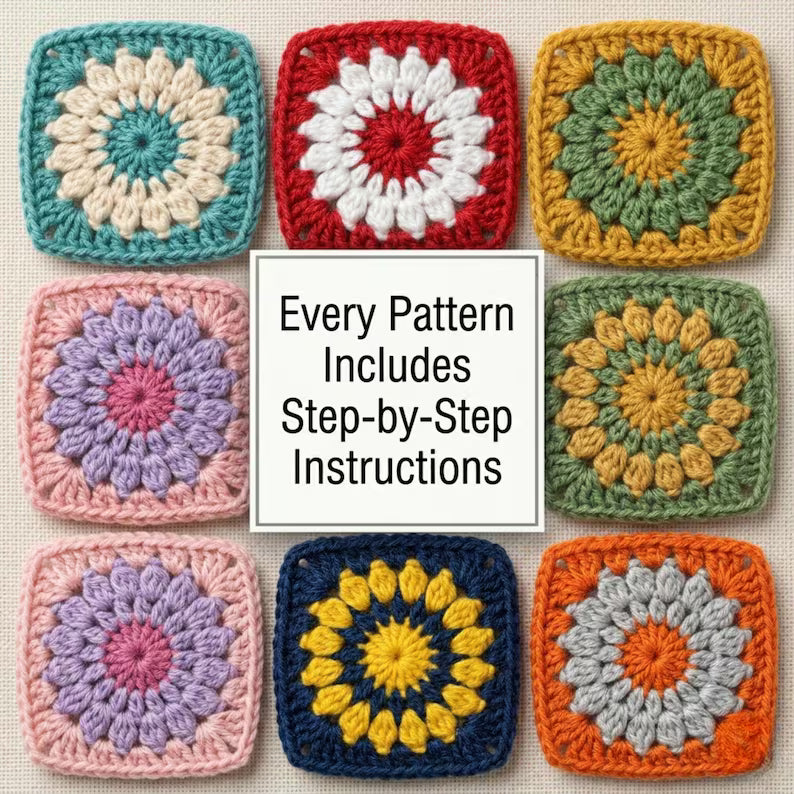 1000+ Granny Square Pattern Bundle