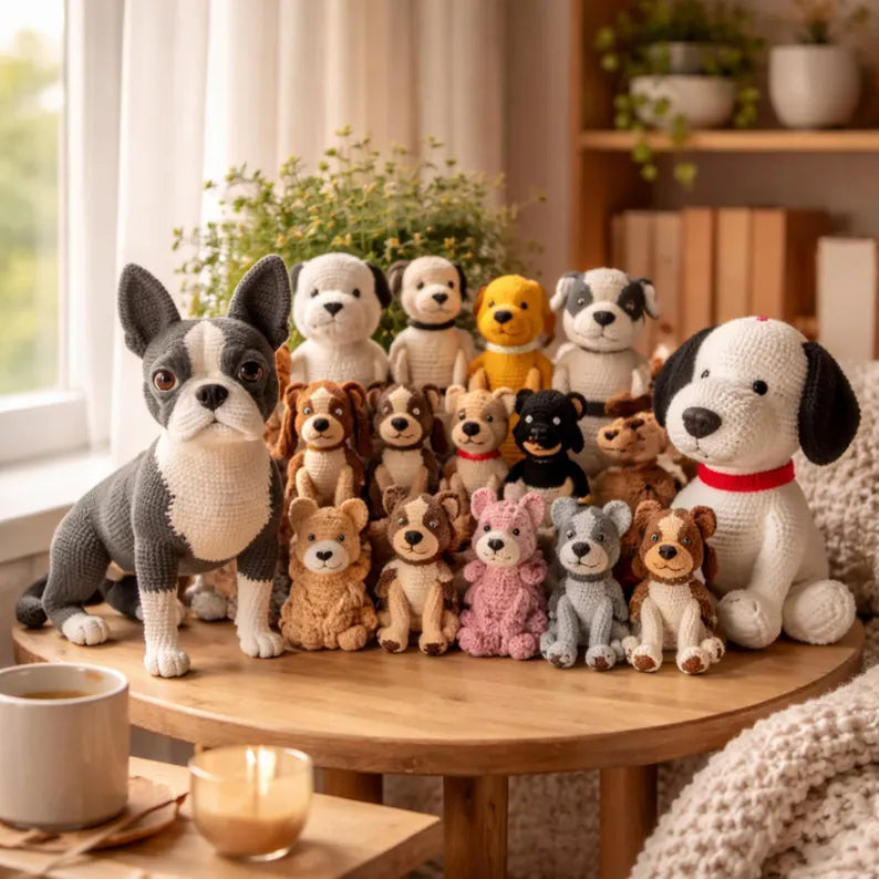150+ Dog Crochet Pattern Bundle – Puppy & Dog Breed Amigurumi PDF Collection