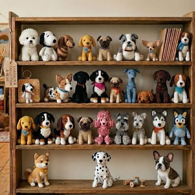 150+ Dog Crochet Pattern Bundle – Puppy & Dog Breed Amigurumi PDF Collection