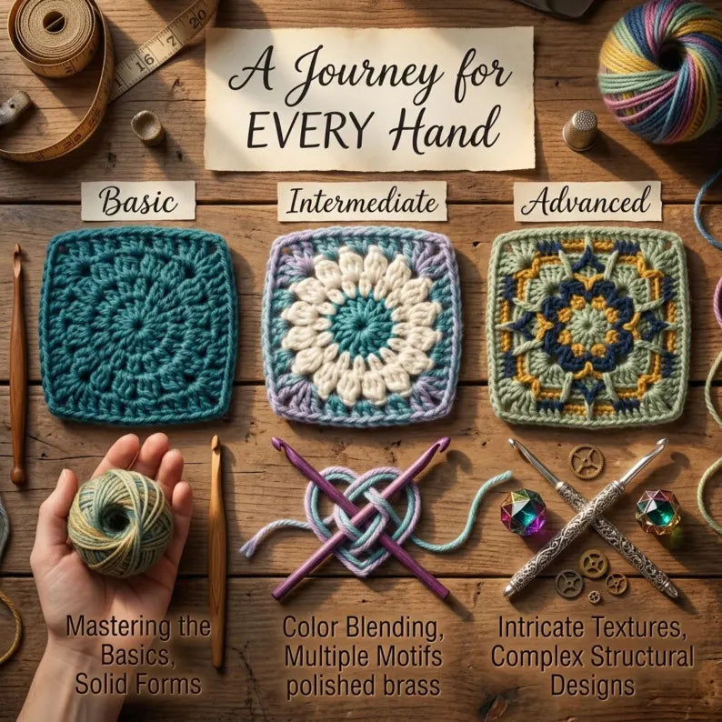 1000 Granny Square Crochet Patterns Mega Bundle – Ultimate PDF Crochet Collection