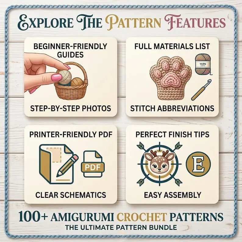 550+ Amigurumi Crochet Patterns Bundle – Ultimate Plushie & Toy PDF Collection