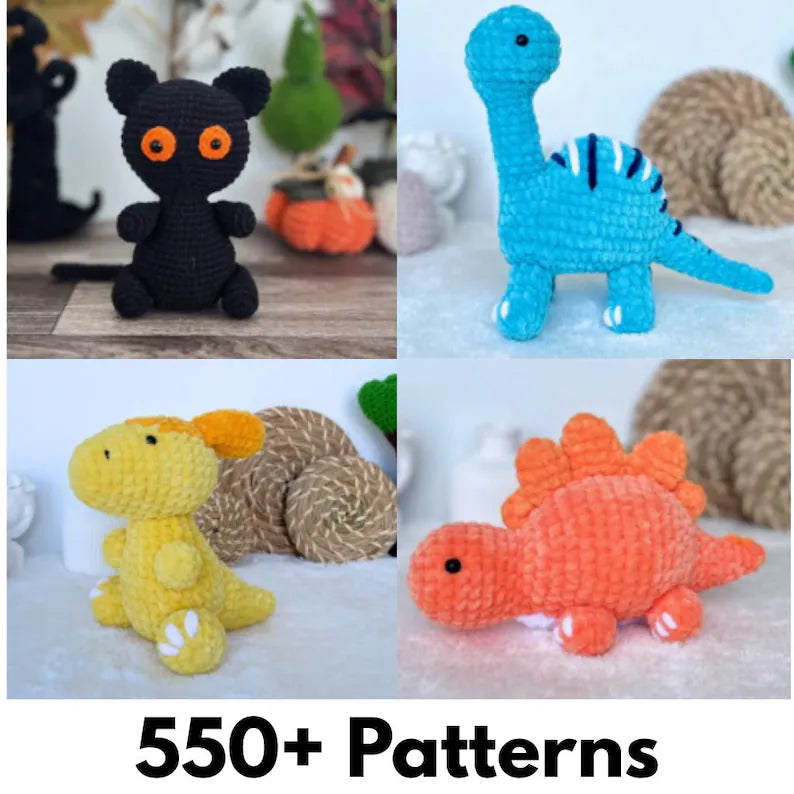 550+ Amigurumi Crochet Patterns Bundle – Ultimate Plushie & Toy PDF Collection