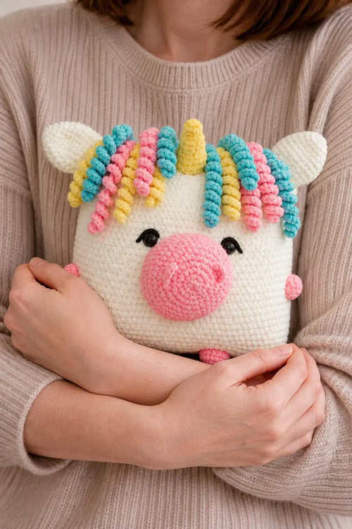 12 Animal Pillow Crochet Pattern Bundle – Cute Amigurumi Cushion PDF Collection