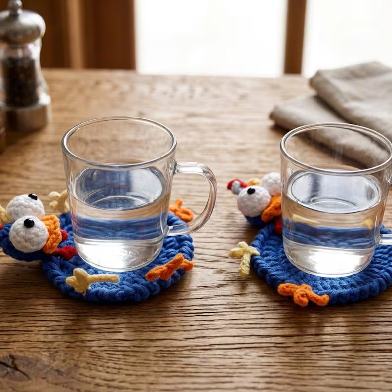Crochet Coaster Pattern Bundle – Cute Handmade Mug Rug Set