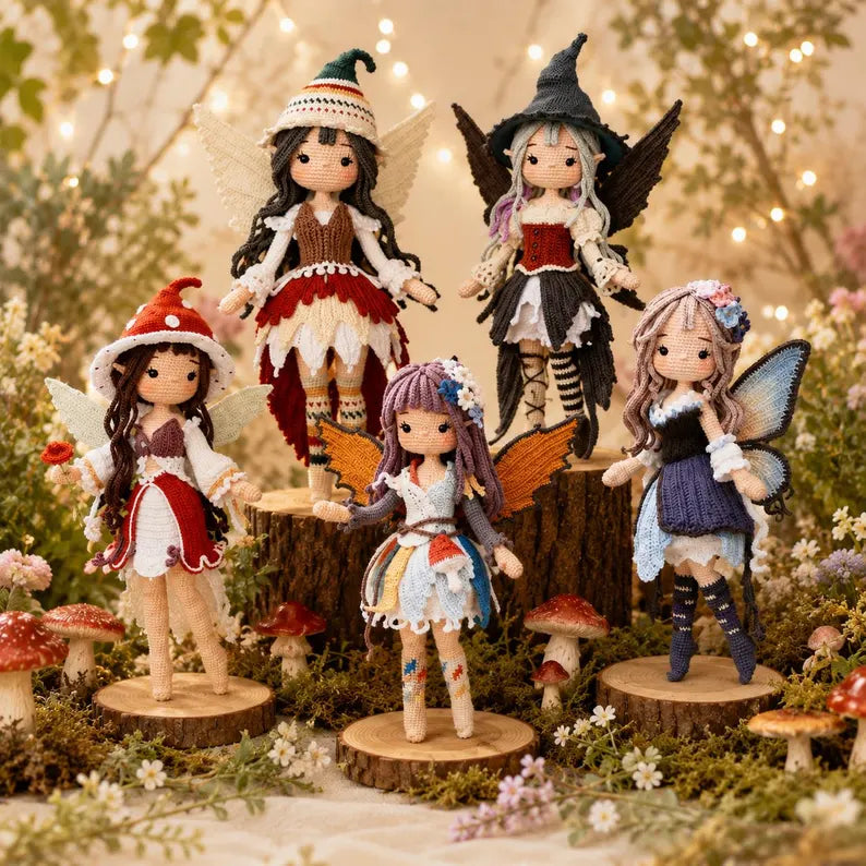 Fairy Dolls Crochet Pattern Bundle – Magical Amigurumi Collection