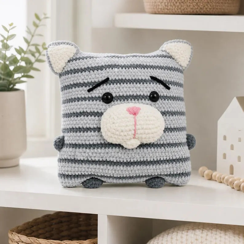 12 Animal Pillow Crochet Pattern Bundle – Cute Amigurumi Cushion PDF Collection
