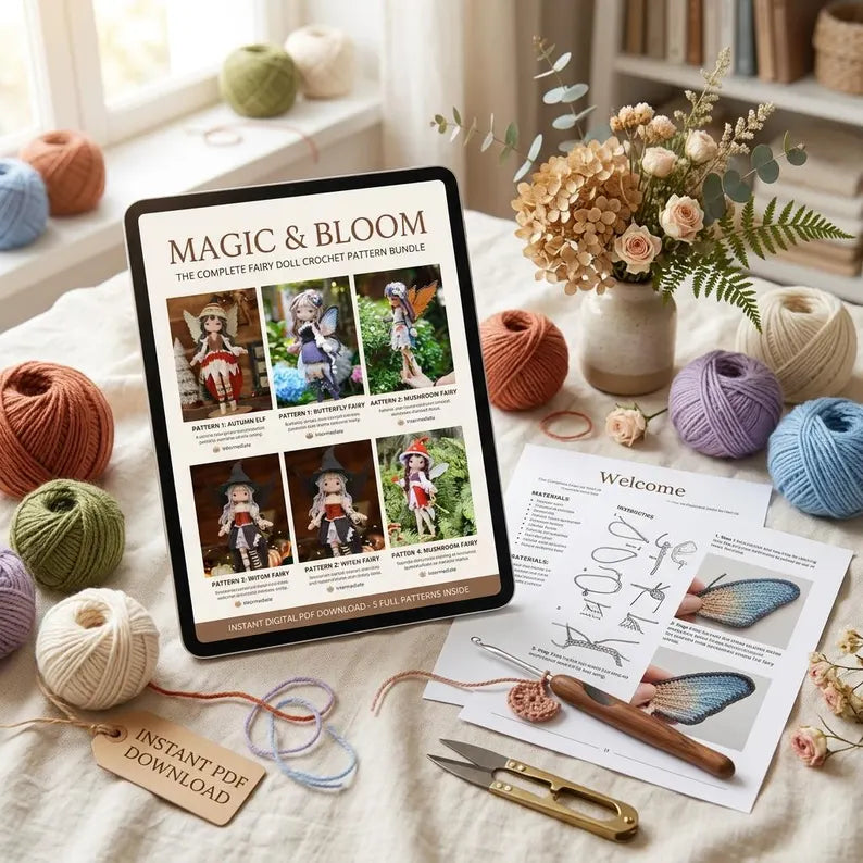 Fairy Dolls Crochet Pattern Bundle – Magical Amigurumi Collection