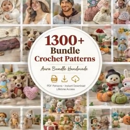 1300+ Crochet Pattern Bundle – Ultimate Mega PDF Collection (All Categories)