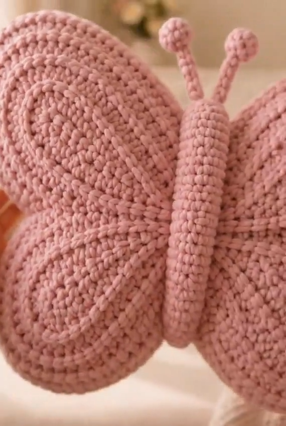 Butterfly Pillow Crochet Pattern